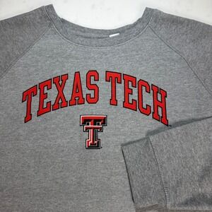 Texas Tech Red Raiders Barnesmith Crewneck Sweatshirt Gray Mens XL